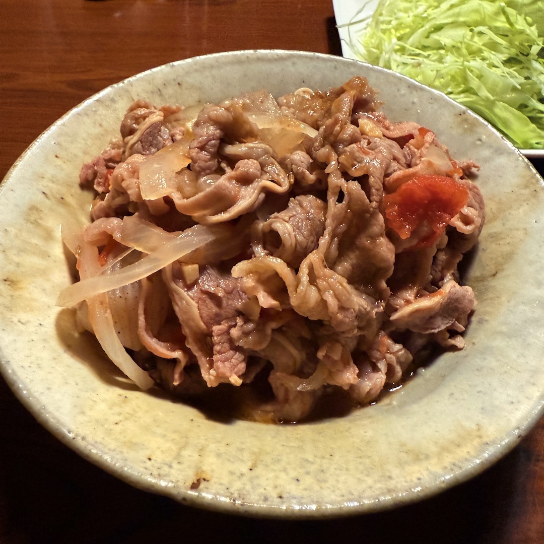 塩トマト牛丼