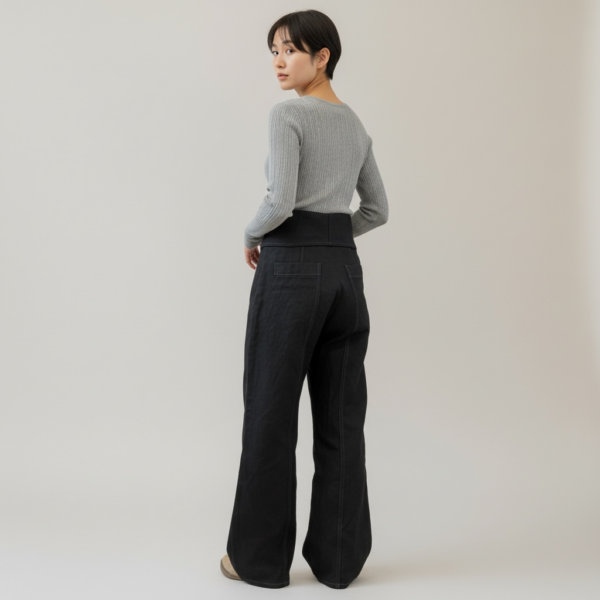 「私が作りたい 20の とっておき」今日は【デニムタイパンツ ストレート】2種のご紹介（再掲載）