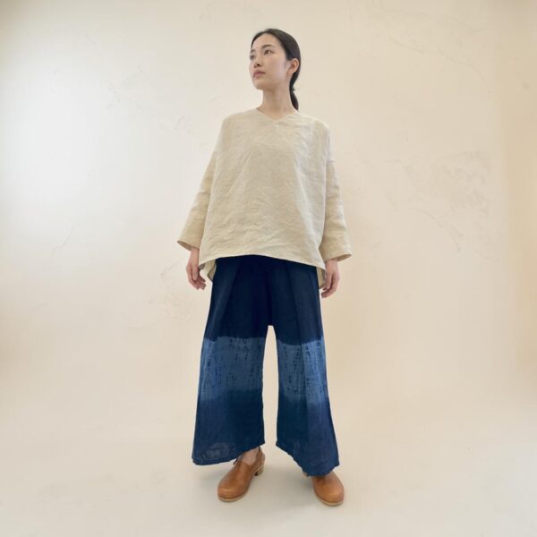 「私が作りたい 20の とっておき」大理石色したイタリアンヘンプで仕立てた2着をご紹介。